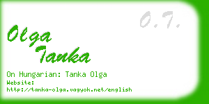 olga tanka business card